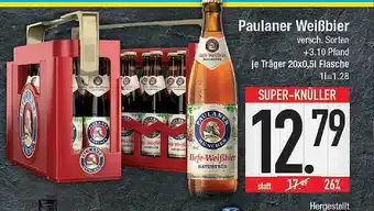 E-Center Paulaner Weißbier Angebot