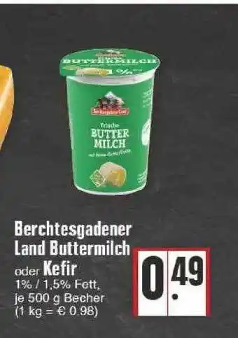 Edeka Berchtesgadener Land Buttermilch Oder Kefir Angebot