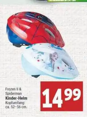 Marktkauf Frozen II & Spiderman Kinder-helm Angebot