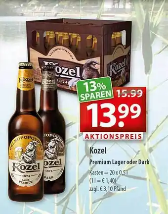 Getränkeland Kozel Premium Lager Oder Dark Angebot