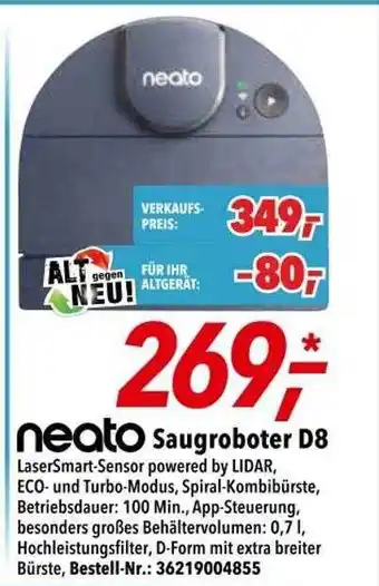 dodenhof Neato Saugroboter D8 Angebot