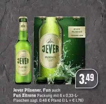 Edeka Jever Pilsener Fun Fun Zitrone Angebot