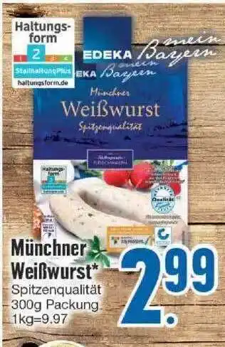 Edeka Münchner Weißwurst Angebot