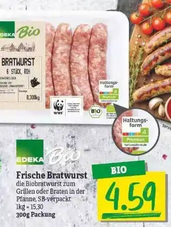 NP Discount Edeka Bio Frische Bratwurst Angebot