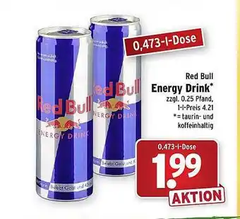 Wasgau Red Bull Energy Drink Angebot