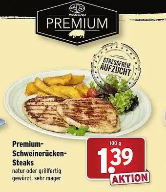 Wasgau Premium-schweinerücken-steaks Angebot