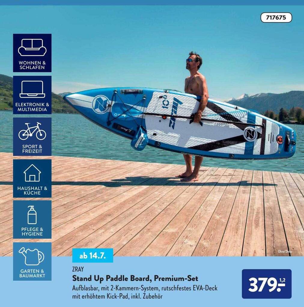 Zray Stand Up Paddle Board Premiumset Angebot bei Aldi Süd