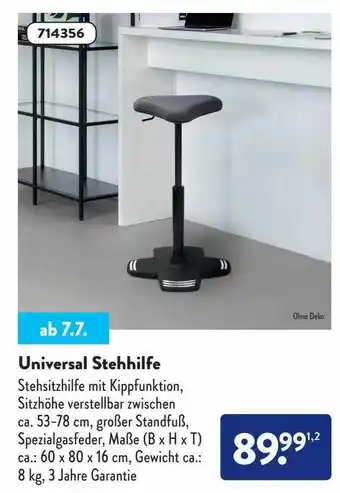 Aldi Süd Universal Stehhilfe Angebot