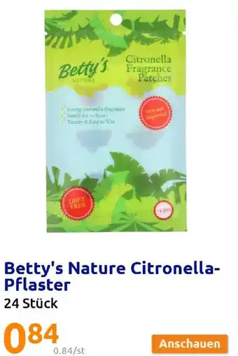 Action Betty's Nature Citronella-Pflaster 24st Angebot