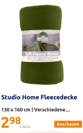 Action Studio Home Fleecedecke 130*160 Angebot