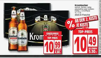 Edeka Krombacher 20*500ml Angebot