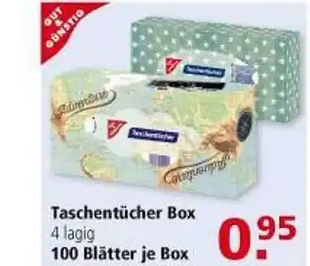 Multi Markt Taschentücher Box Angebot