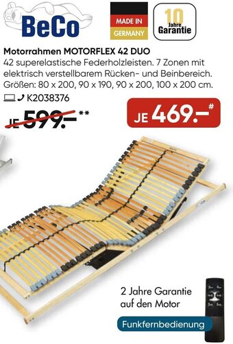 Galeria Beco Motorrahmen Motorflex 42 Duo Angebot