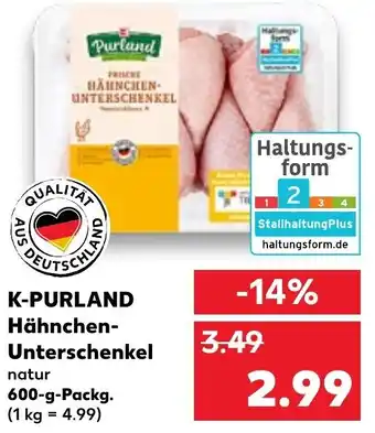 Kaufland K-Purland Hähnchen Unterschenkel 600 g Packg. Angebot