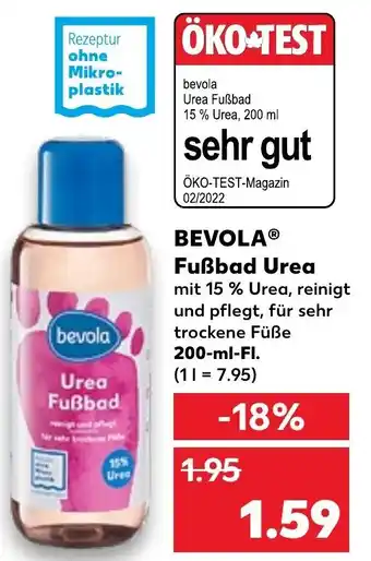 Kaufland Bevola Fußbad Urea 200 ml Fl. Angebot