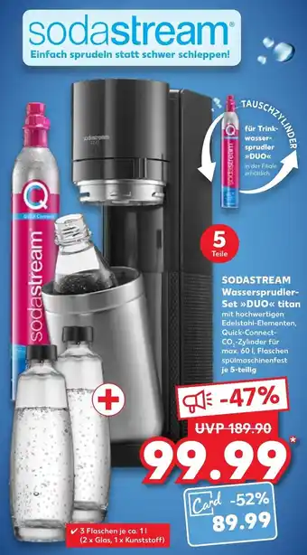 Kaufland Sodastream Wassersprudler Set Duo titan Angebot