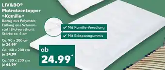 Kaufland LIV&BO Matratzentopper ,,Kamille" Angebot