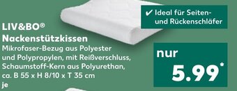 Kaufland LIV&BO Nackenstützkissen Angebot