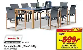 toom Baumarkt Gartenmöbel-set „xana” 9-tlg. Angebot