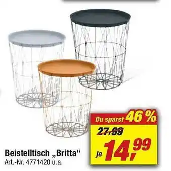 toom Baumarkt Beistelltisch „britta” Angebot