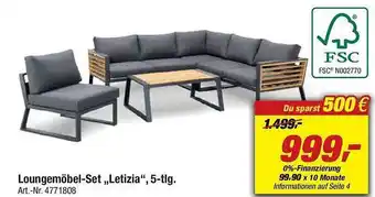toom Baumarkt Loungemöbel-set „letizia” 5-tlg. Angebot