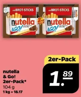 NETTO nutella & Go! 2er Pack 104 g Angebot