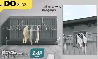 NETTO Heizungs und Balkon Wäschetrockner Angebot