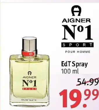 Rossmann Aigner No1 EdT Spray 100ml Angebot