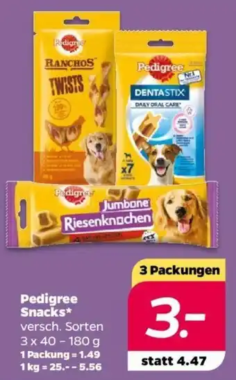 NETTO Pedigree Snacks 3x40-180 g Angebot