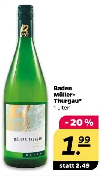 NETTO Baden Müller Thurgau 1 Liter Angebot