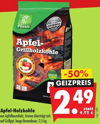 Mäc Geiz Apfel Holzkohle 2,5 kg Angebot