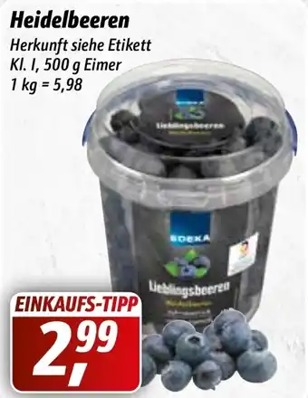 Simmel Heidelbeeren 500 g Eimer Angebot