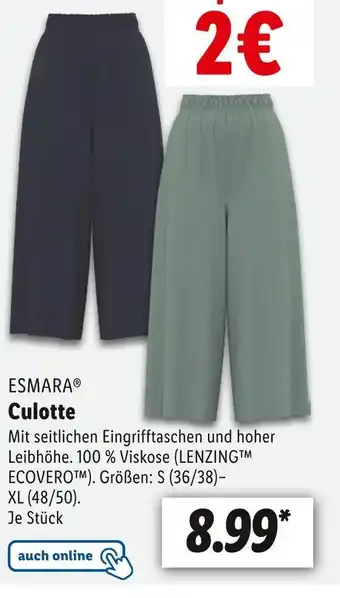 Lidl Esmara culotte Angebot