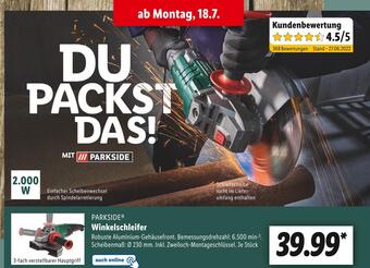 Lidl Parkside winkelschleifer Angebot