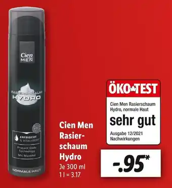 Lidl Cien men rasierschaum hydro Angebot