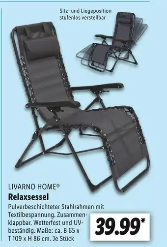 Lidl Livarno home relaxsessel Angebot