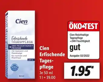 Lidl Cien erfischende tagespflege Angebot