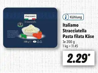 Lidl Italiamo stracciatella pasta filata käse Angebot