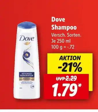 Lidl Dove shampoo Angebot