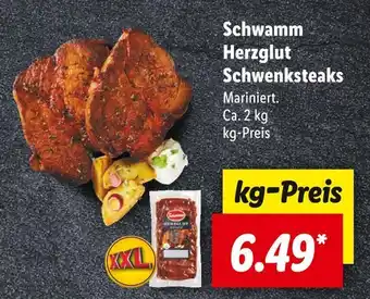 Lidl Schwamm herzglut schweinesteaks Angebot