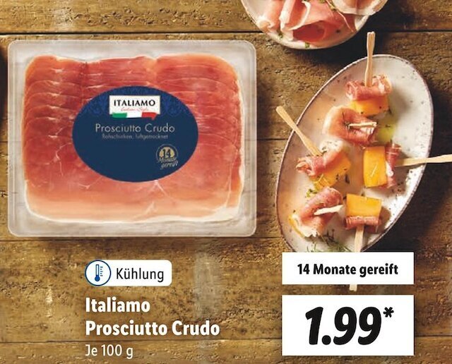 Italiamo prosciutto crudo Angebot bei Lidl