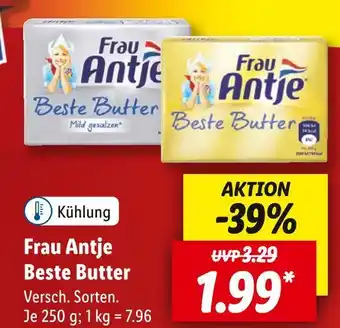 Lidl Frau antje beste butter Angebot