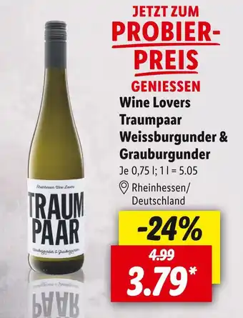 Lidl Wine lovers traumpaar weißwein Angebot