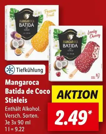 Lidl Mangaroca batida de coco stieleis Angebot