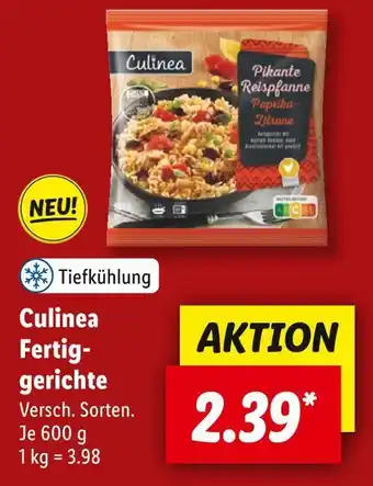 Lidl Culinea fertiggerichte Angebot