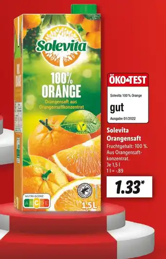 Lidl Solevita orangensaft Angebot