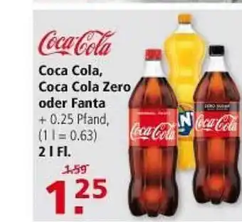 Multi Markt Coca Cola Zero oder Fanta Angebot