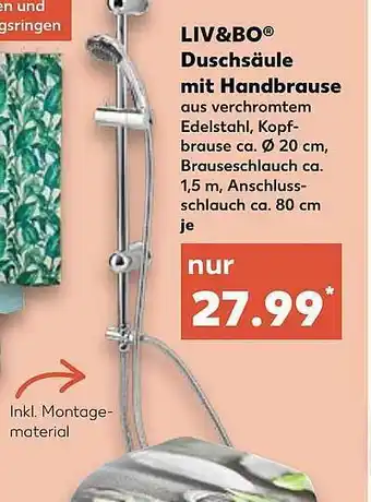 Kaufland Liv&bo Duschsäule Mit Handbrause Angebot