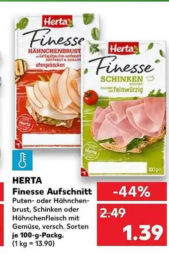 Kaufland Herta Finesse Aufchnitt Angebot