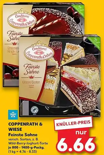 Kaufland Coppenrath & Wiese Feinste Sahne Angebot